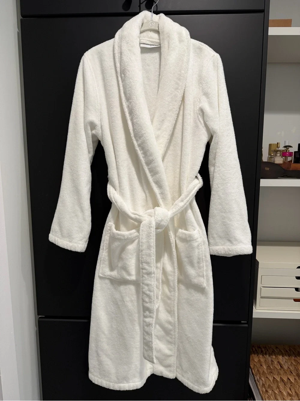 Lulu and Georgia Plush White Terry Robe - size Medium - Picture 1 of 4